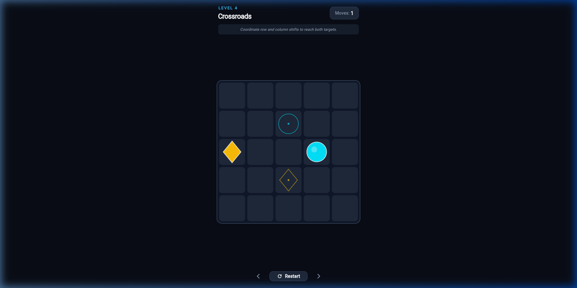 Shift Puzzle Level 4 Gameplay Screenshot